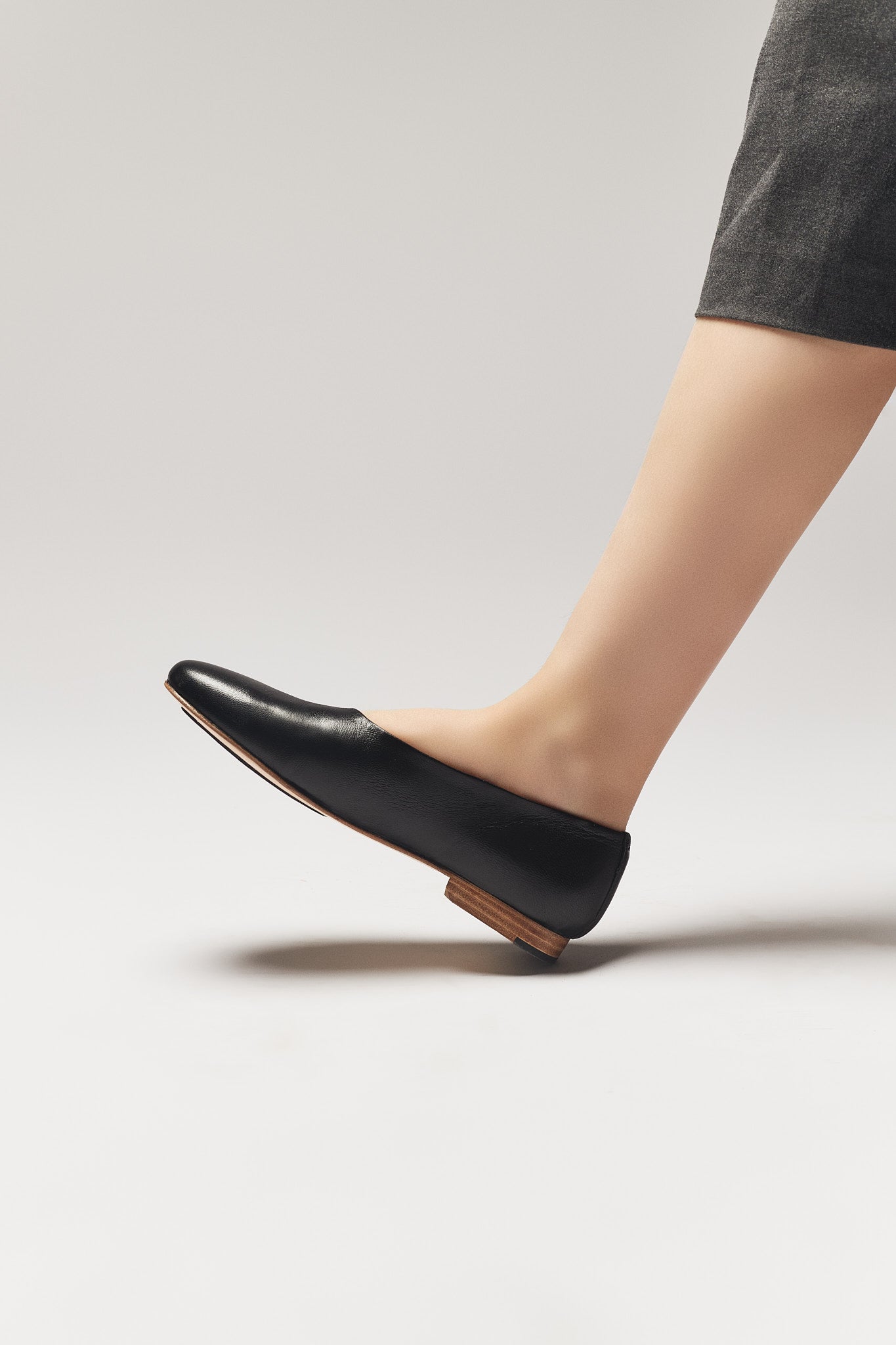 Ballet Flats - Black Lambskin