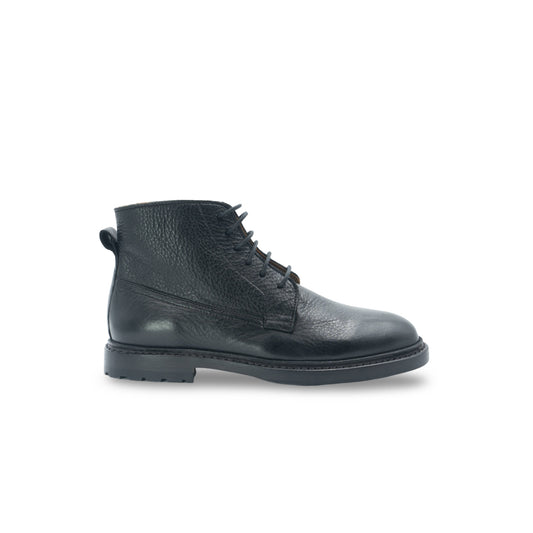 Chukka Boots - Black Grained Leather