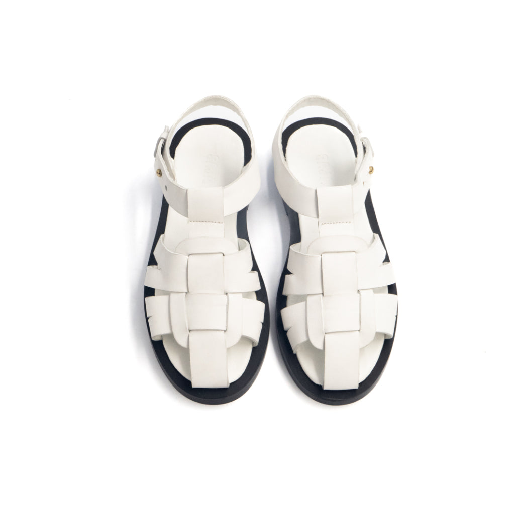 White fisherman sandals womens new arrivals