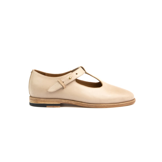T-bar Loafers - Natural